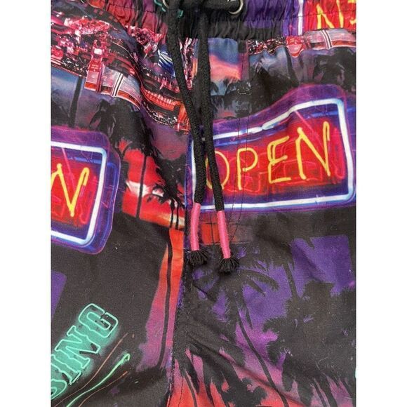 Surf Society All Over Print Hotel California Casino Shorts Men XL Multicolor - Picture 2 of 6